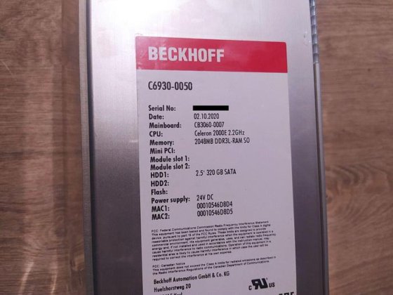 BECKHOFF C6930-0050 INDUSTRIAL PC